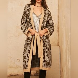 NWT NEKANE | $125 Geometric Jacquard Cardigan